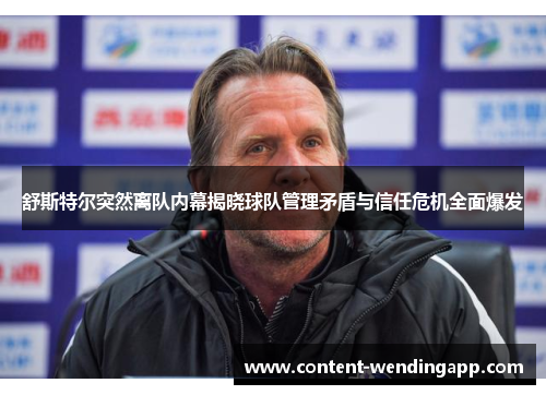 舒斯特尔突然离队内幕揭晓球队管理矛盾与信任危机全面爆发
